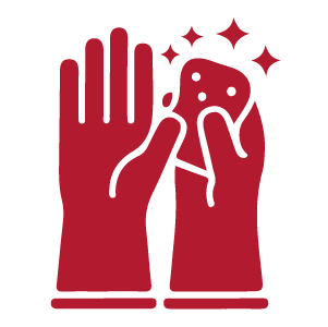 آیکون دستکش خانگی و عمومی